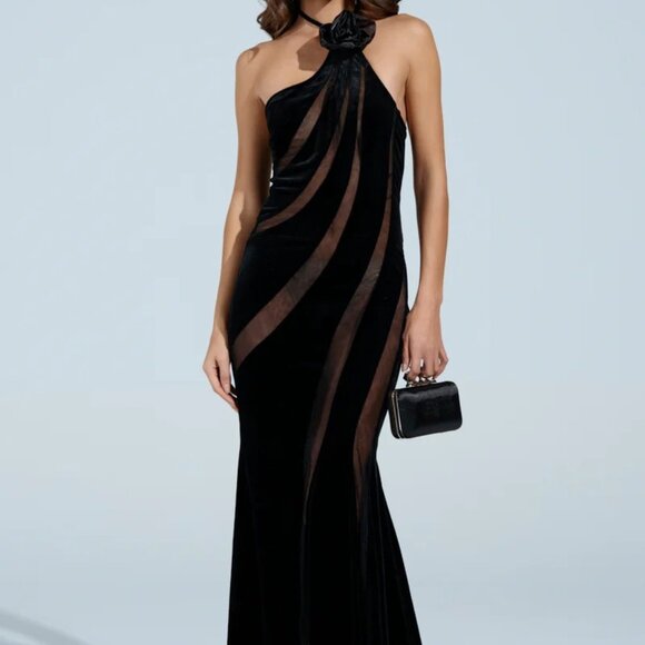 SEE THROUGH ME MAXI DRESS - M - Picture 2 of 3